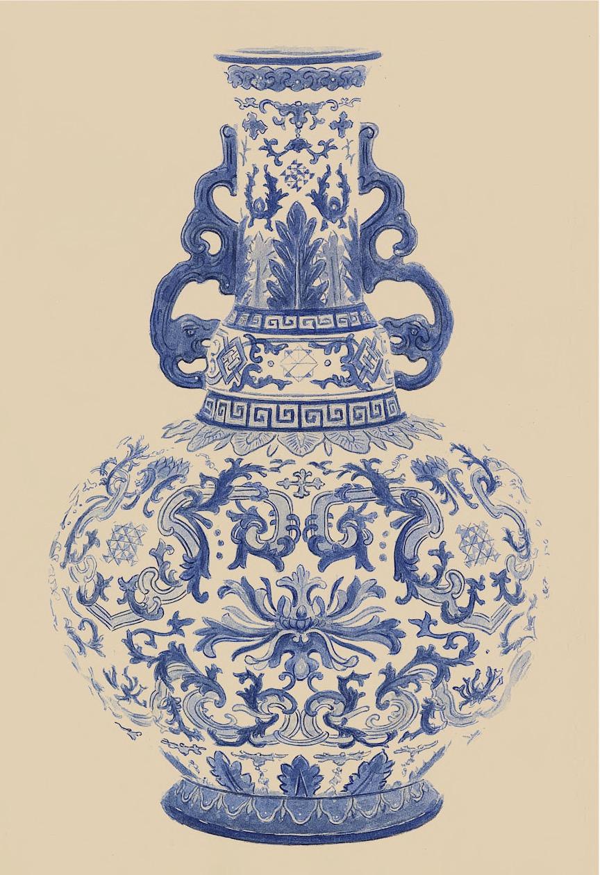 BLUE CHINOISERIE VASES
